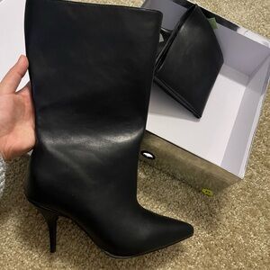 Akira black boot heels